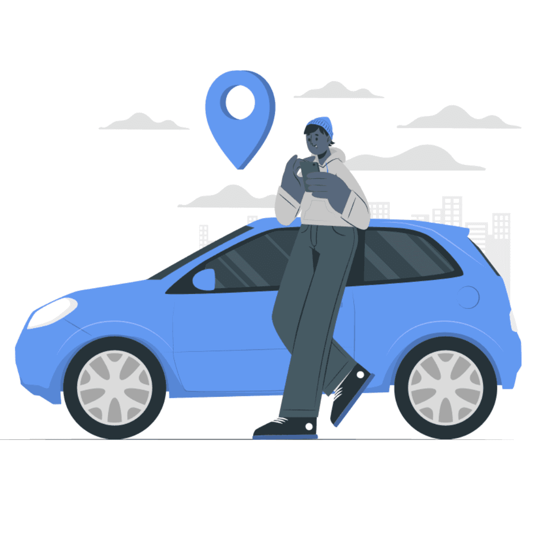 Taxi Service Illustration